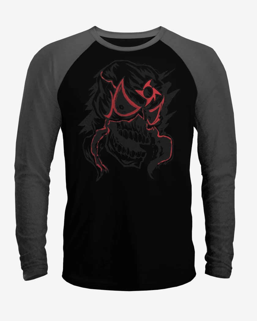 Polera Raglan Negro / Negro Heather de Penta 