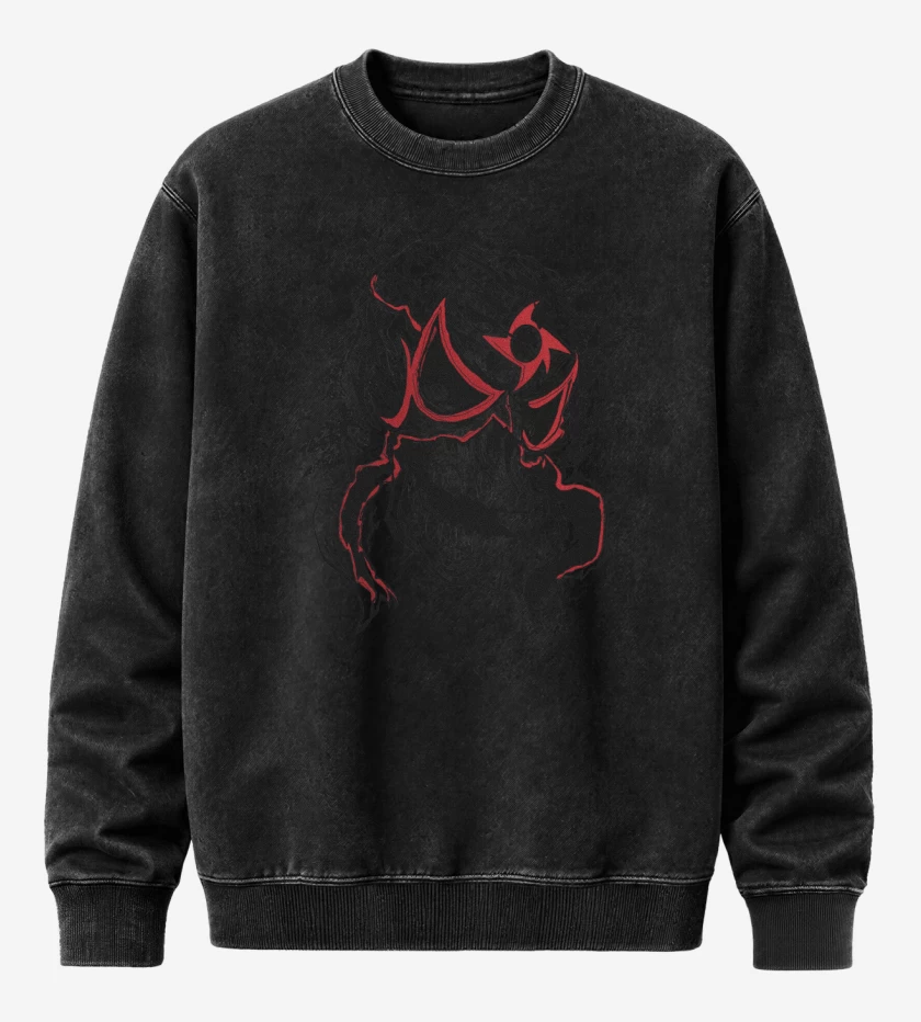 Poleron Polo Acid Wash Negro de Penta 