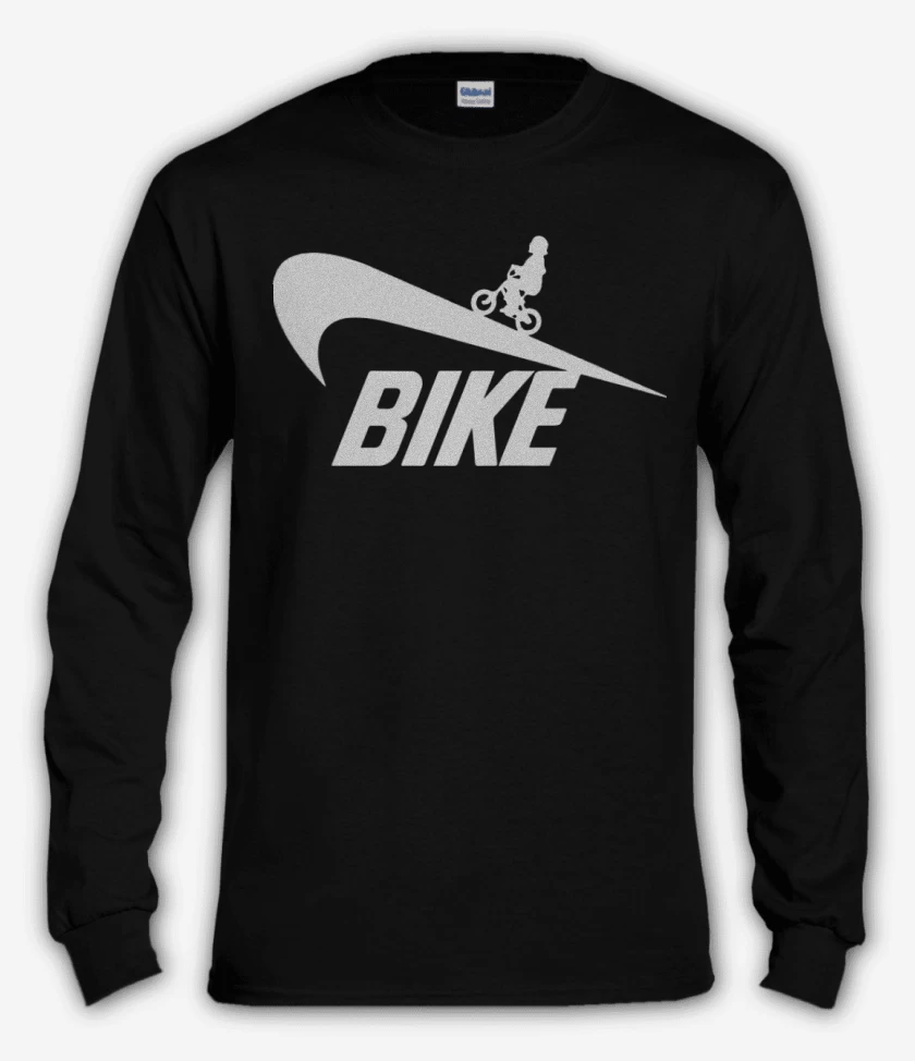 Polera manga larga Negro de Bike 