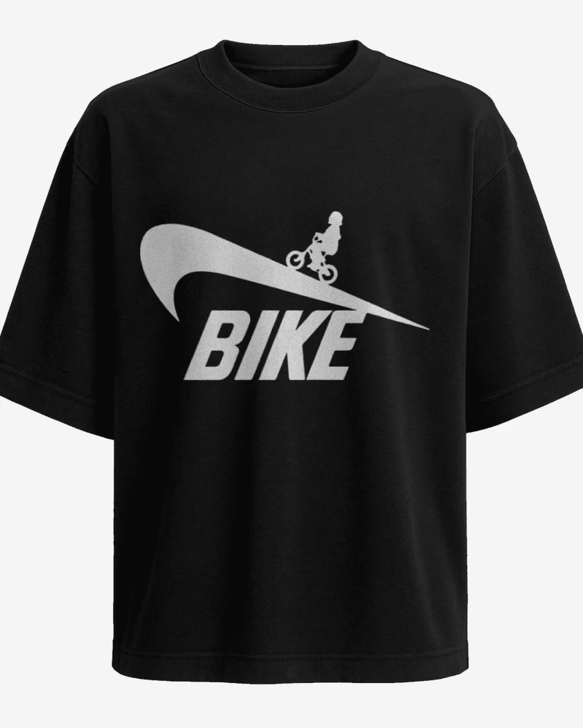 Polera Oversize Negro de Bike 