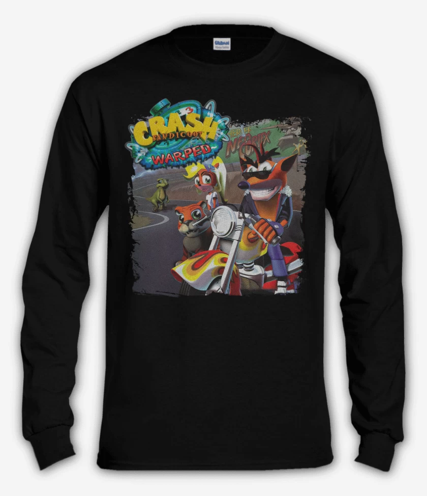 Polera manga larga Crash Bandicoot 3 Warped