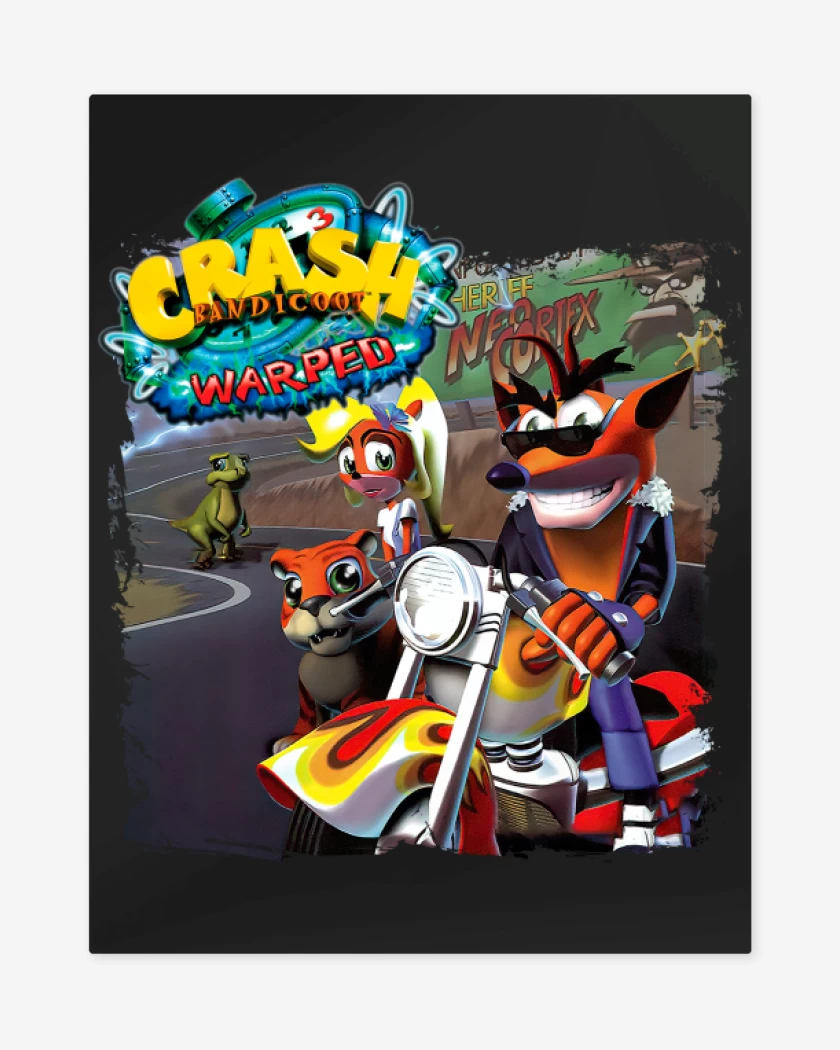 Print metalico Crash Bandicoot 3 Warped