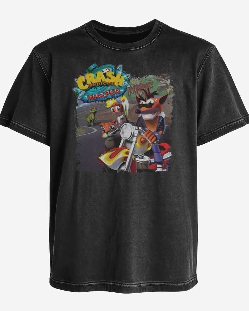 Polera desgastada Crash Bandicoot 3 Warped