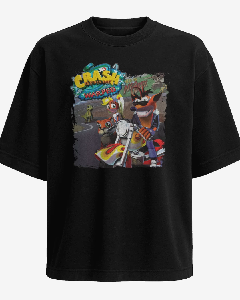 Polera Oversize Crash Bandicoot 3 Warped
