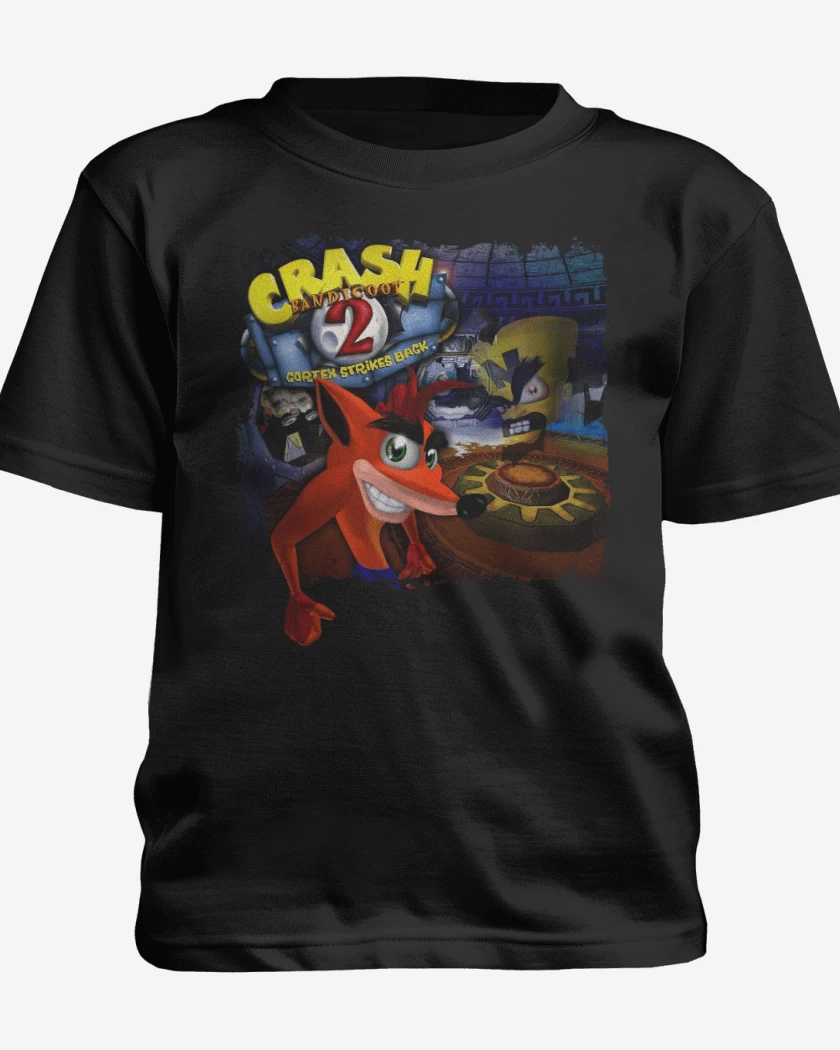 Polera de niño Negro de Crash Bandicoot 2 Cortex Strikes Back