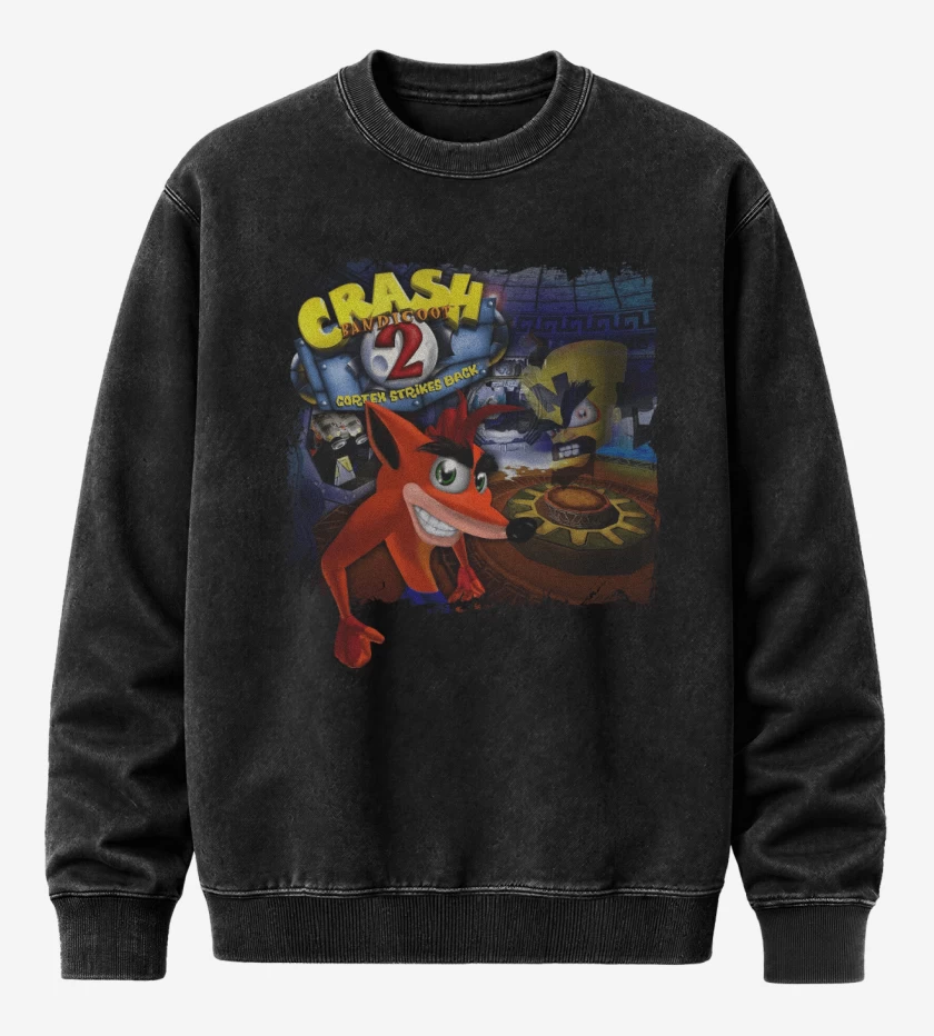 Poleron Polo Acid Wash Crash Bandicoot 2 Cortex Strikes Back