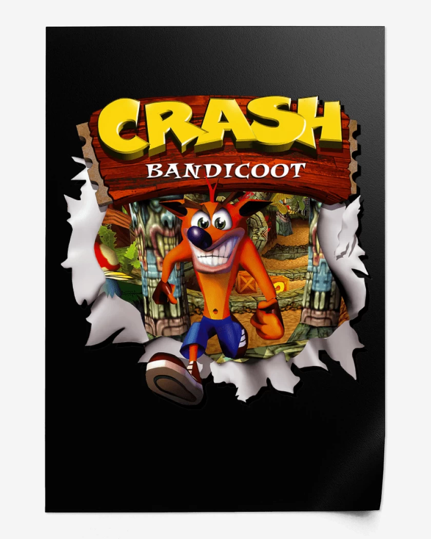 Print Crash Bandicoot PSX