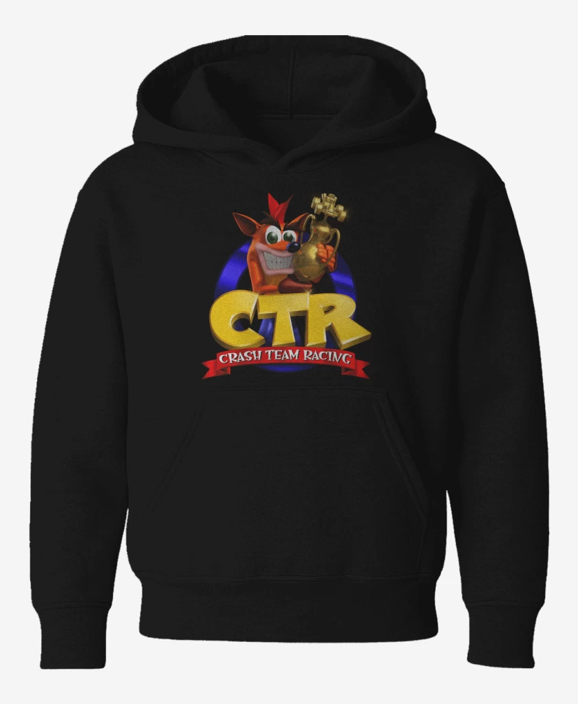 Poleron de niño Negro de Crash Bandicoot CTR