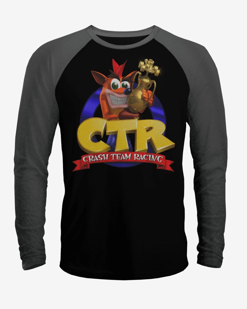 Polera Raglan Crash Bandicoot CTR