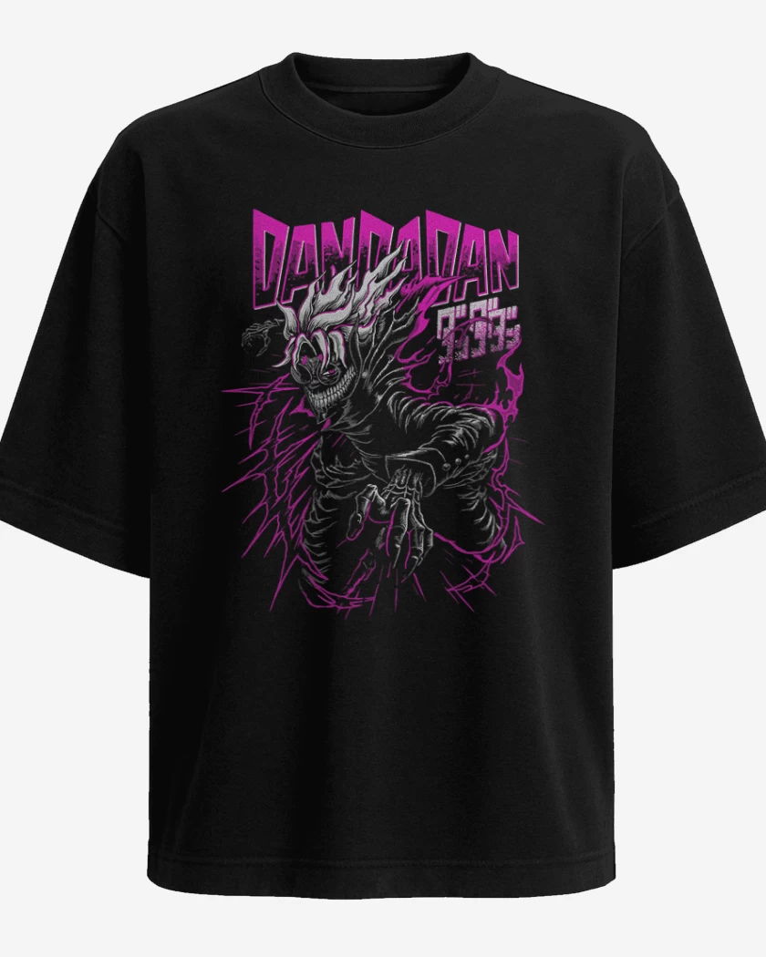 Polera Oversize Negro de Dandadan 2
