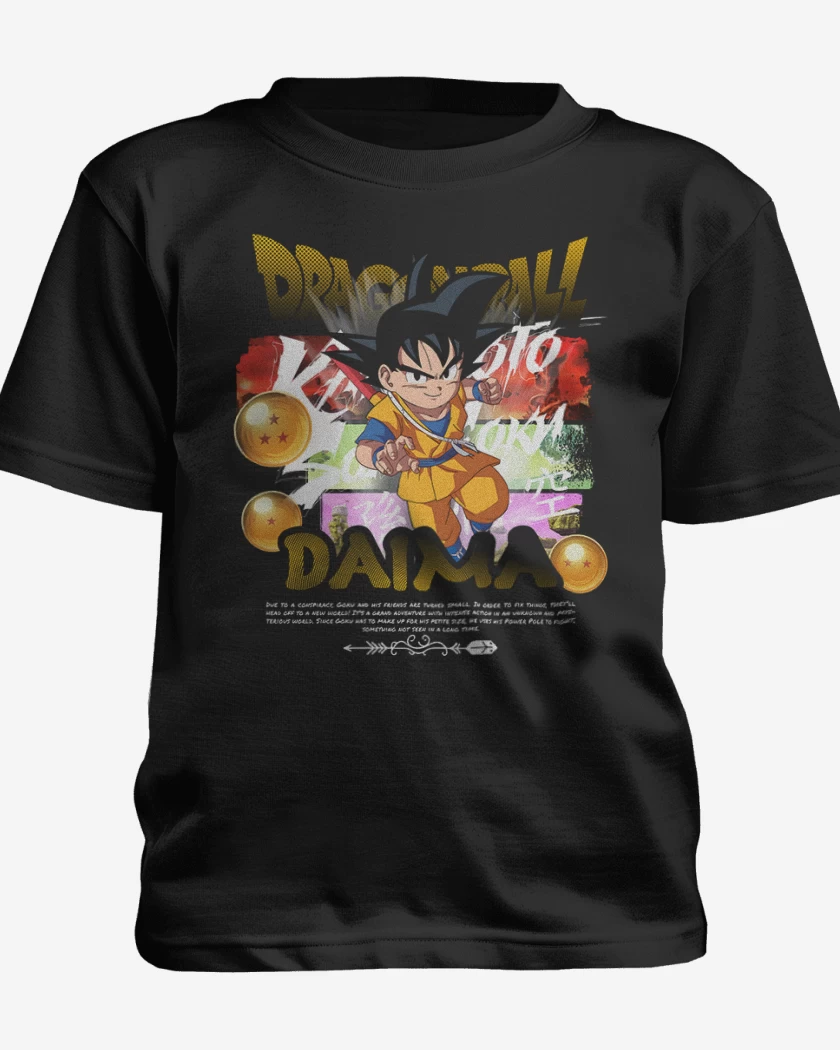 Polera de niño Negro de Kakaroto Daima