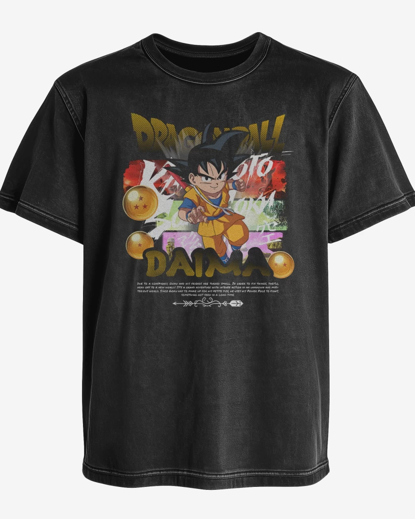 Polera desgastada Kakaroto Daima