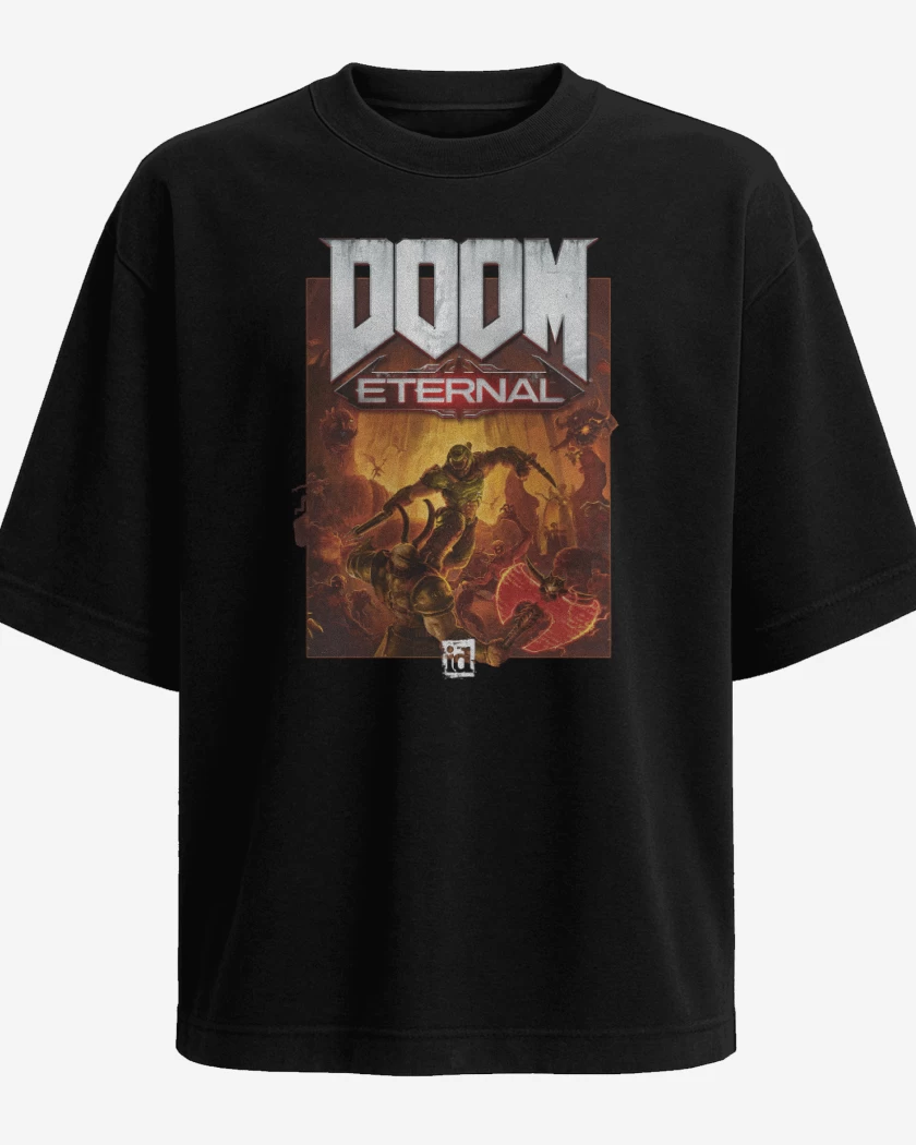 Polera Oversize Negro de Doom Eternal 2020