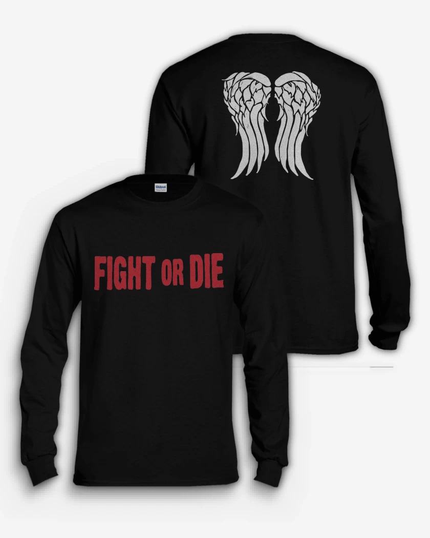 Polera manga larga Fight or die