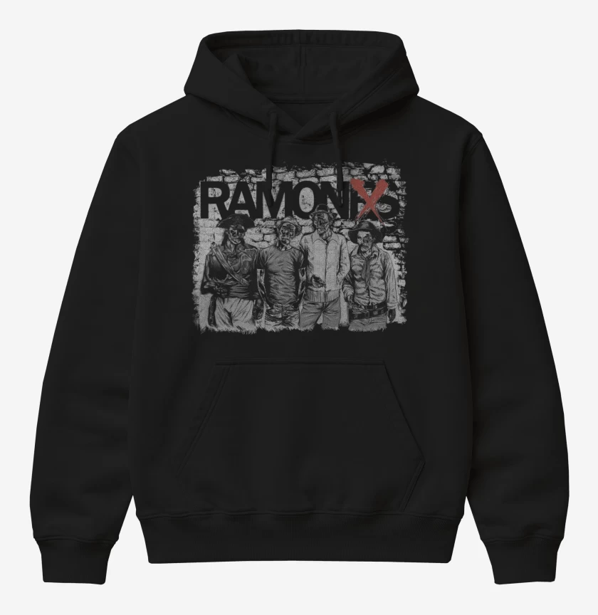 Poleron Canguro básico Negro de Ramonxs