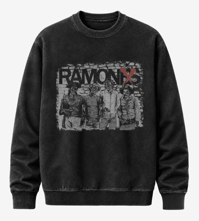 Poleron Polo Acid Wash Negro de Ramonxs