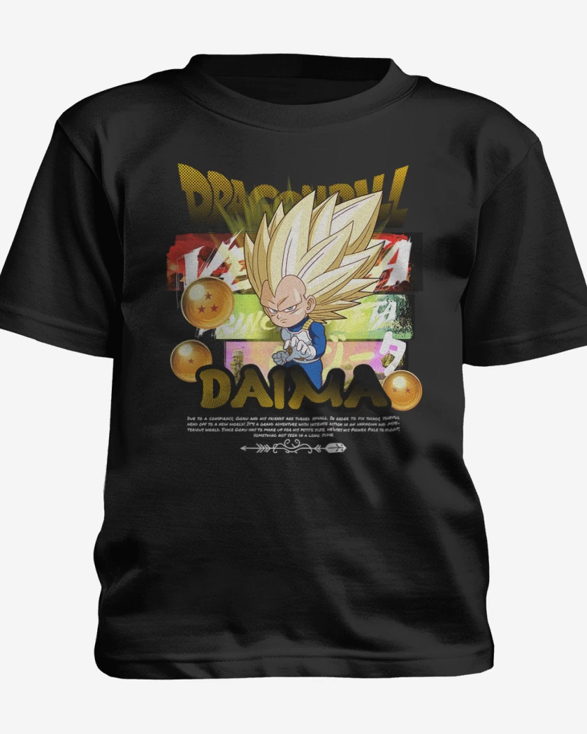 Polera de niño Negro de Vegeta SS3