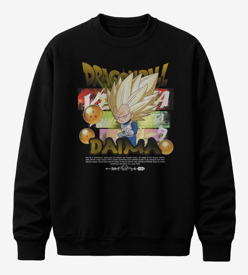 Poleron polo Negro de Vegeta SS3
