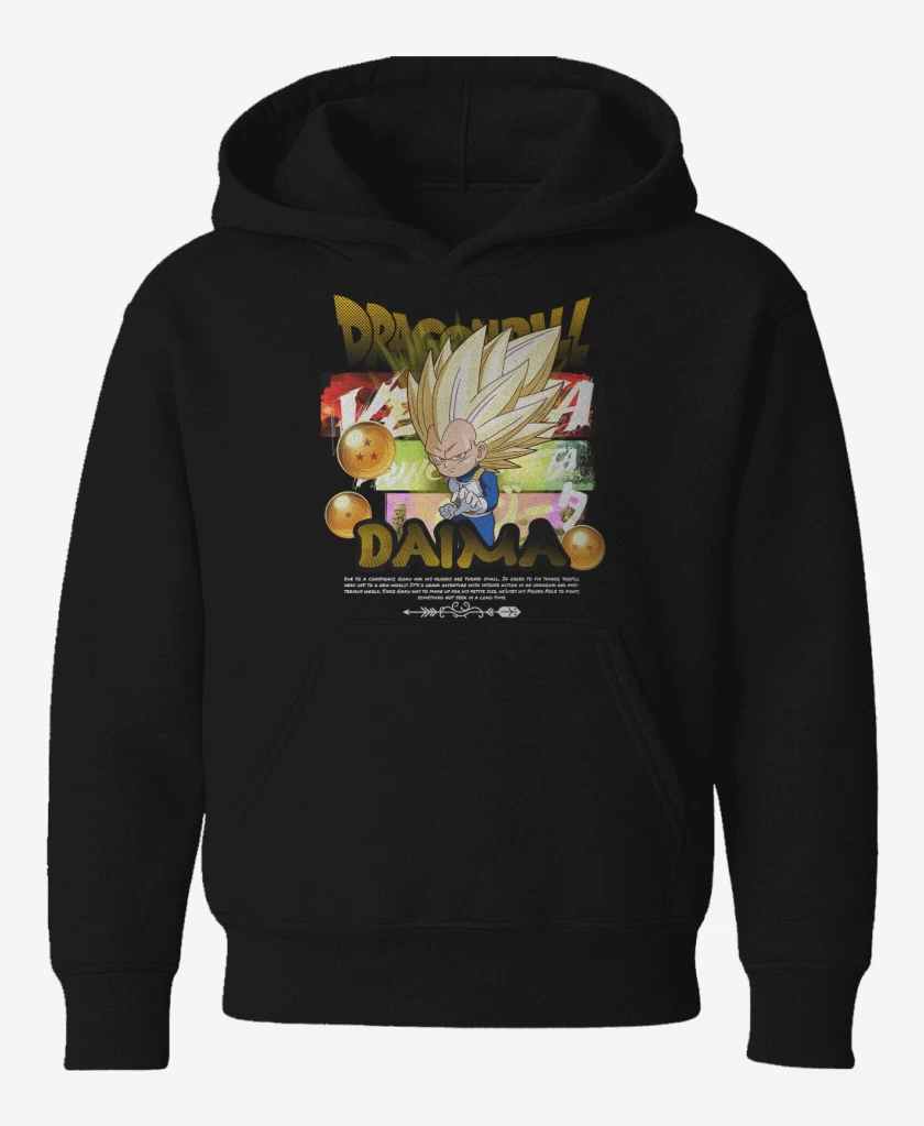 Poleron de niño Negro de Vegeta SS3