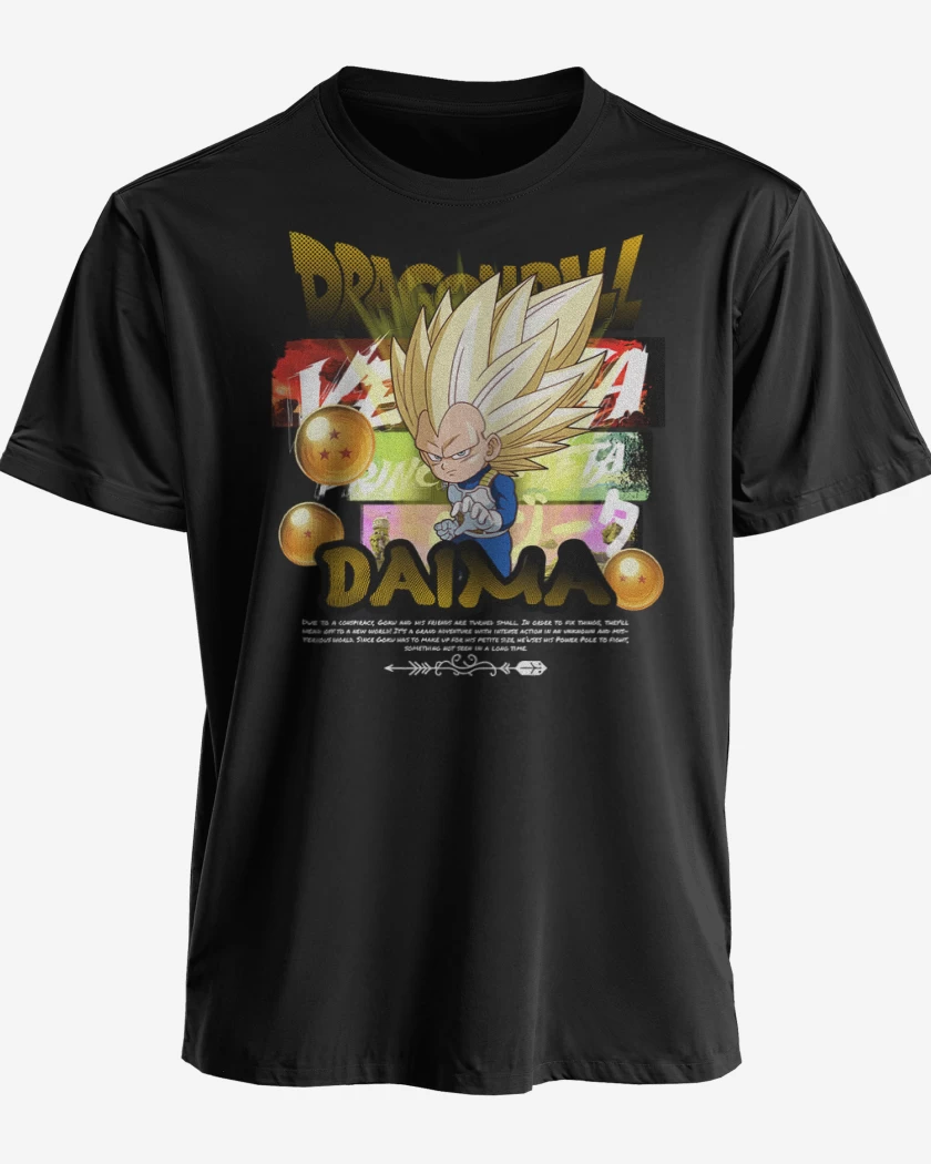 Polera premium Negro de Vegeta SS3