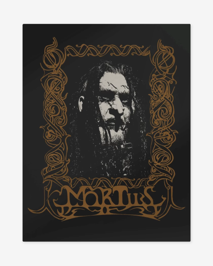 Print metalico Negro de Mortiis Portrait