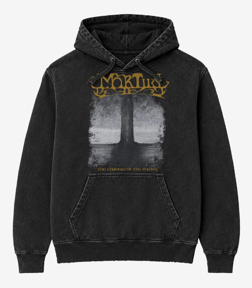 Poleron Canguro Acid Wash Negro de Mortiis The Shadow of the Tower