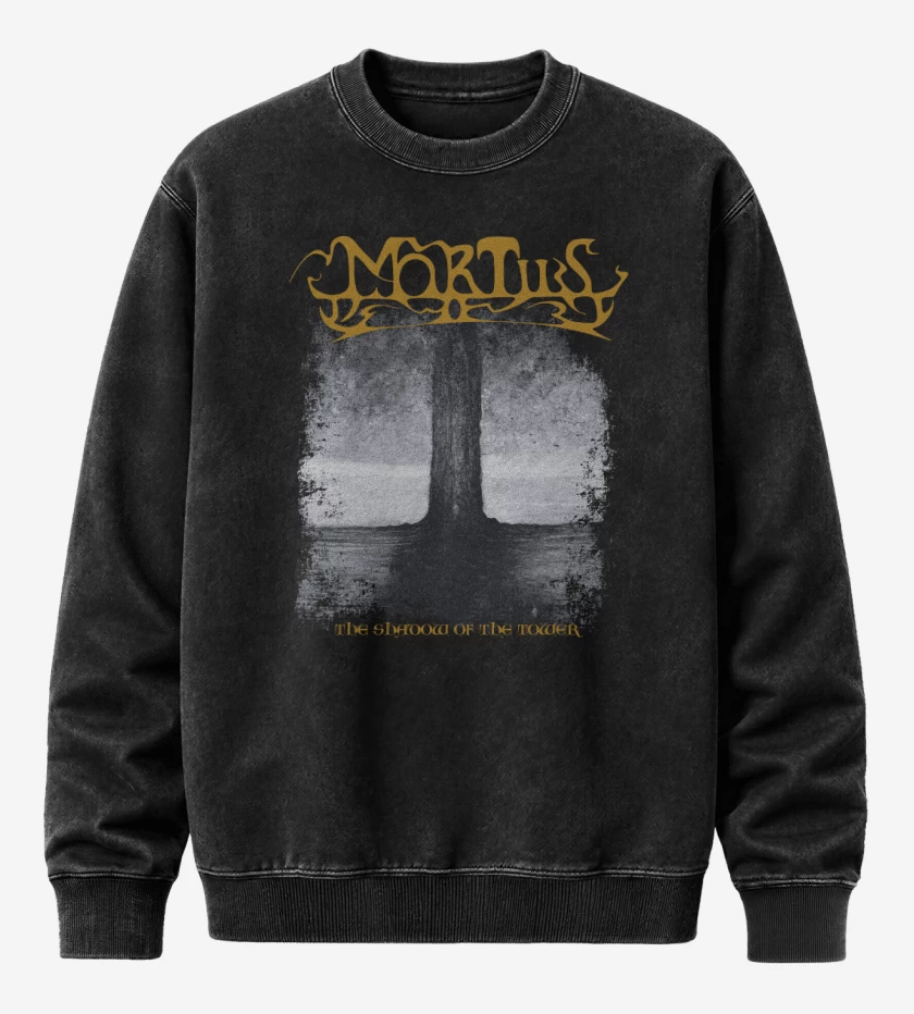 Poleron Polo Acid Wash Negro de Mortiis The Shadow of the Tower