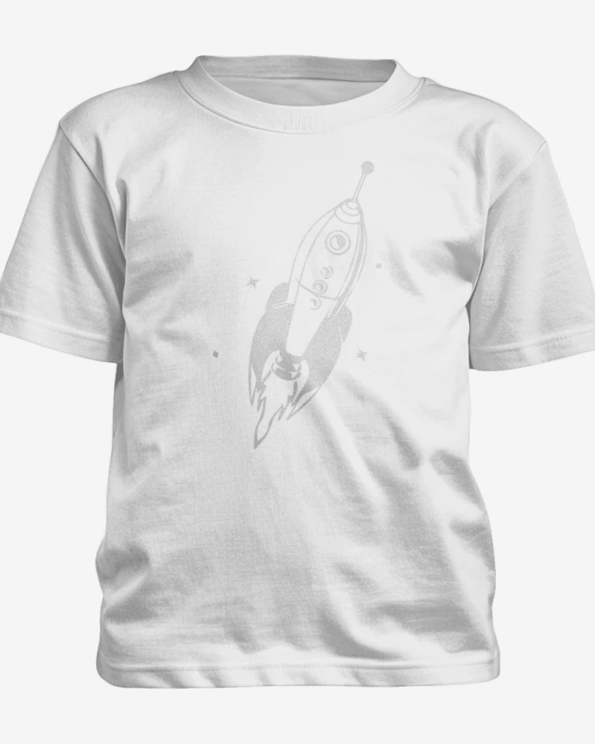 Polera de niño Blanco de Cohete