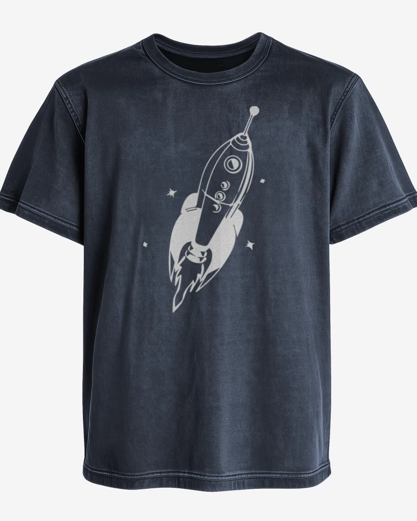 Polera desgastada Cohete