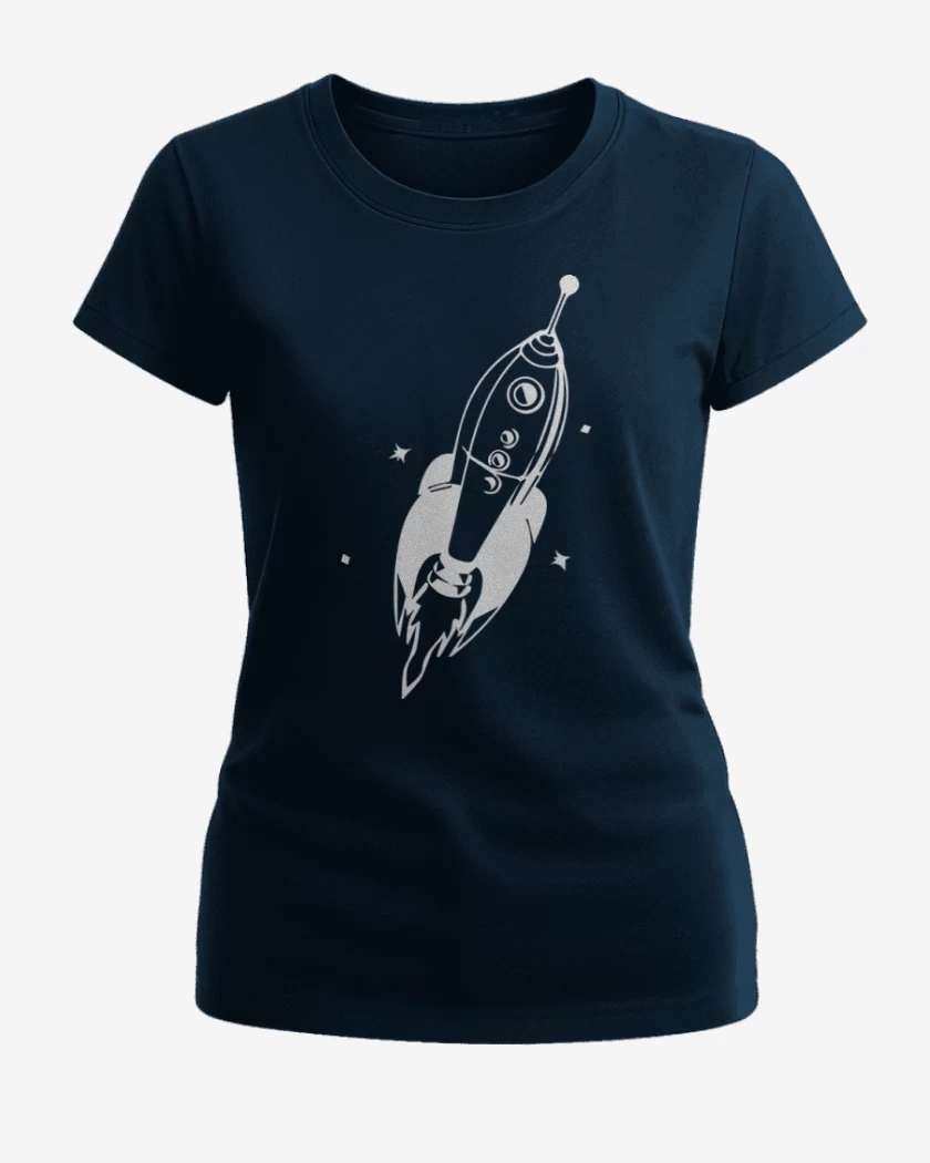 Polera de Mujer Azul Marino de Cohete