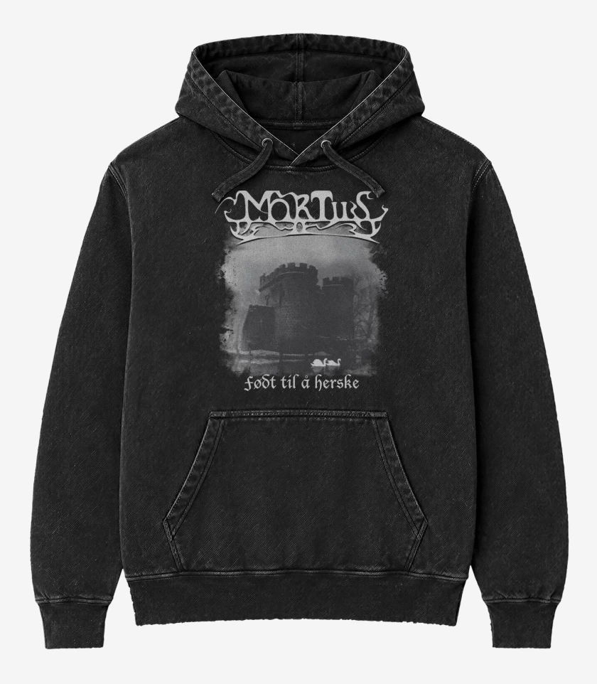 Poleron Canguro Acid Wash Negro de Mortiis Fodt Til A Herske