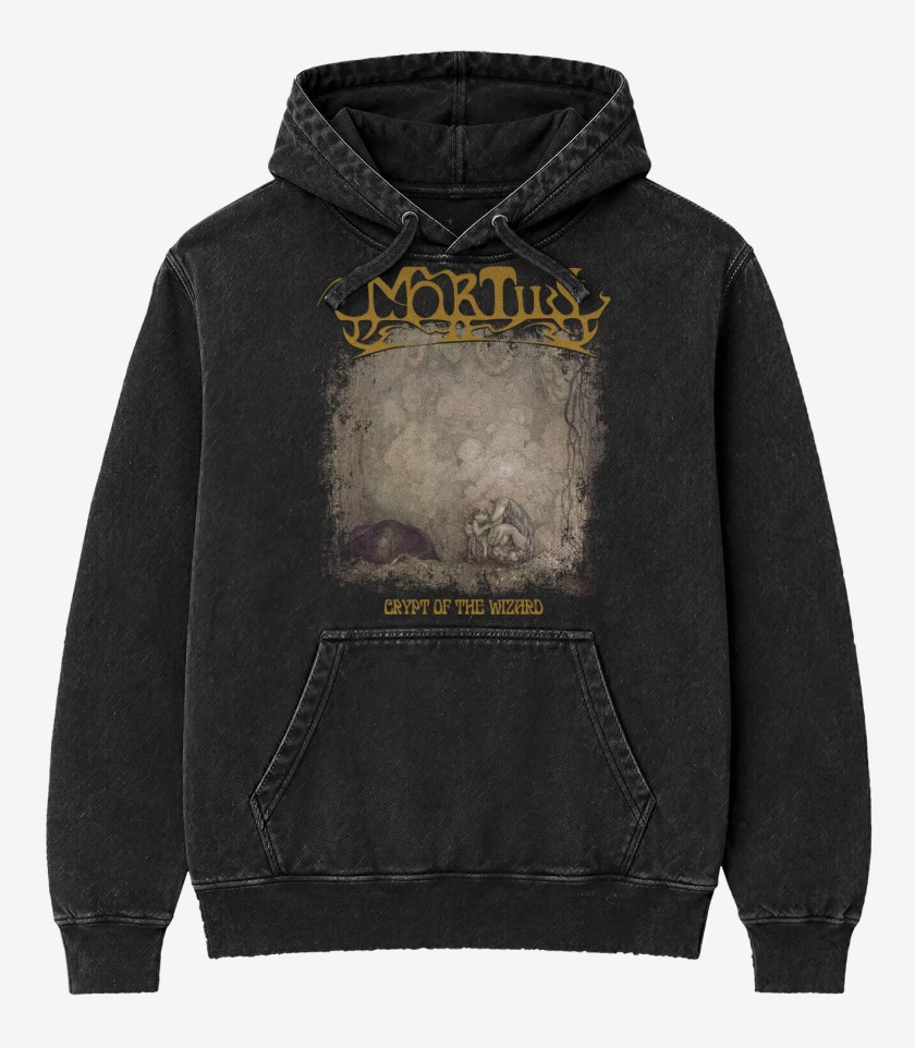 Poleron Canguro Acid Wash Negro de Mortiis Crypt of the Wizard