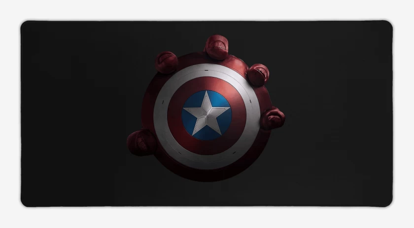 Mouse pad Gamer Escudo Capitan America 
