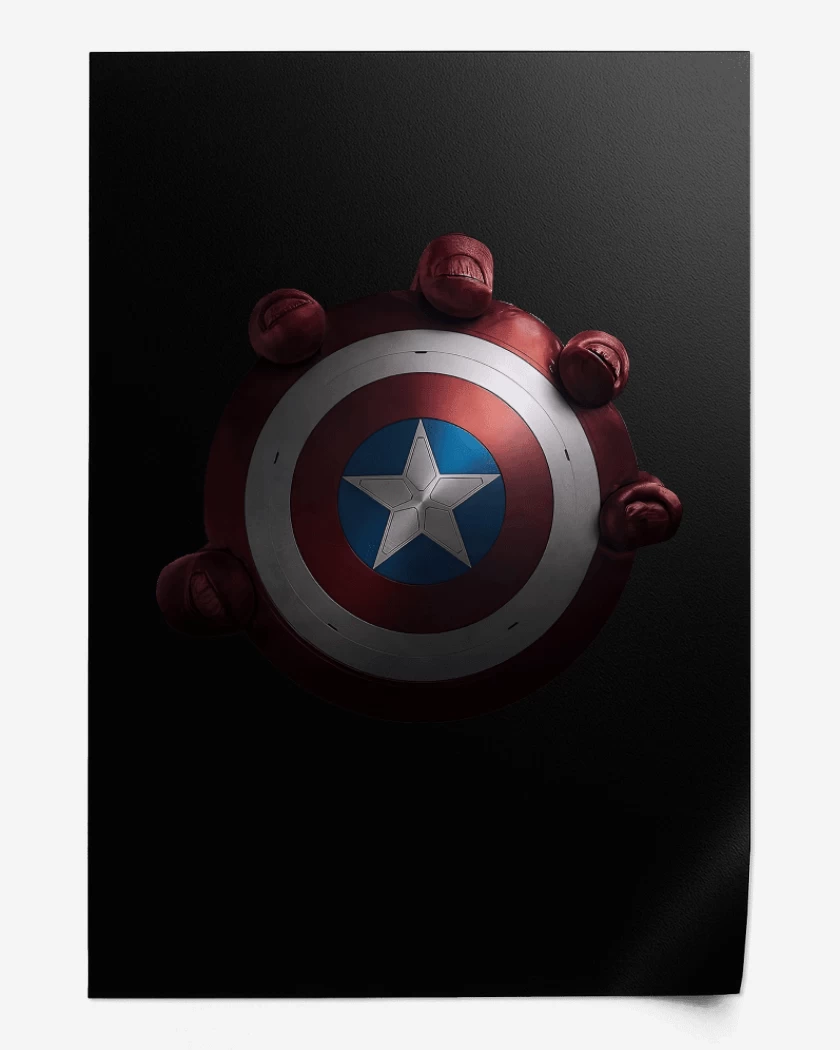 Print Escudo Capitan America 