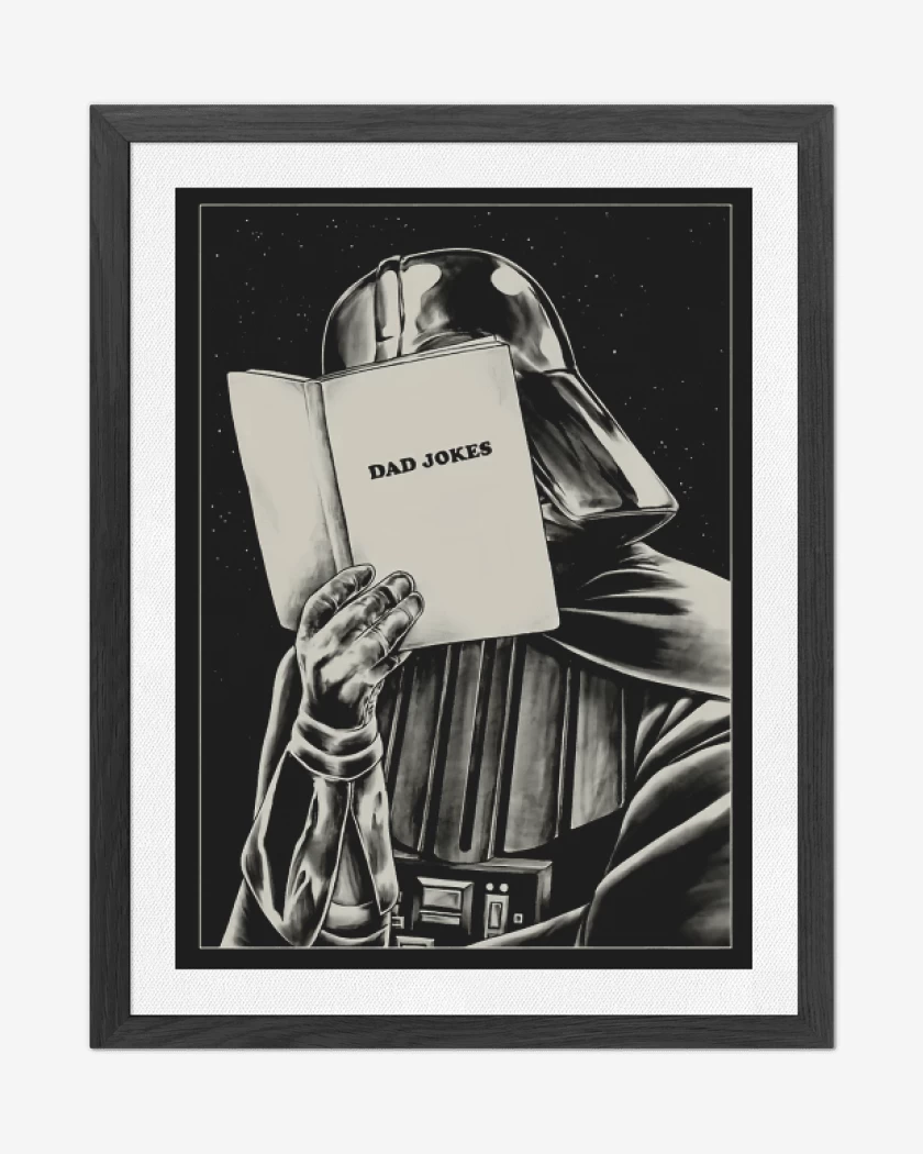 Cuadro decorativo Negro de Dad Jokes 