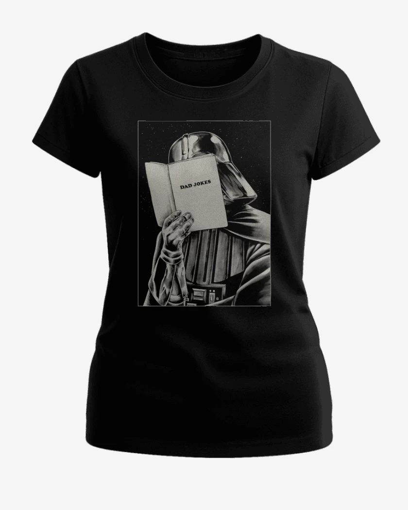Polera de Mujer Negro de Dad Jokes 