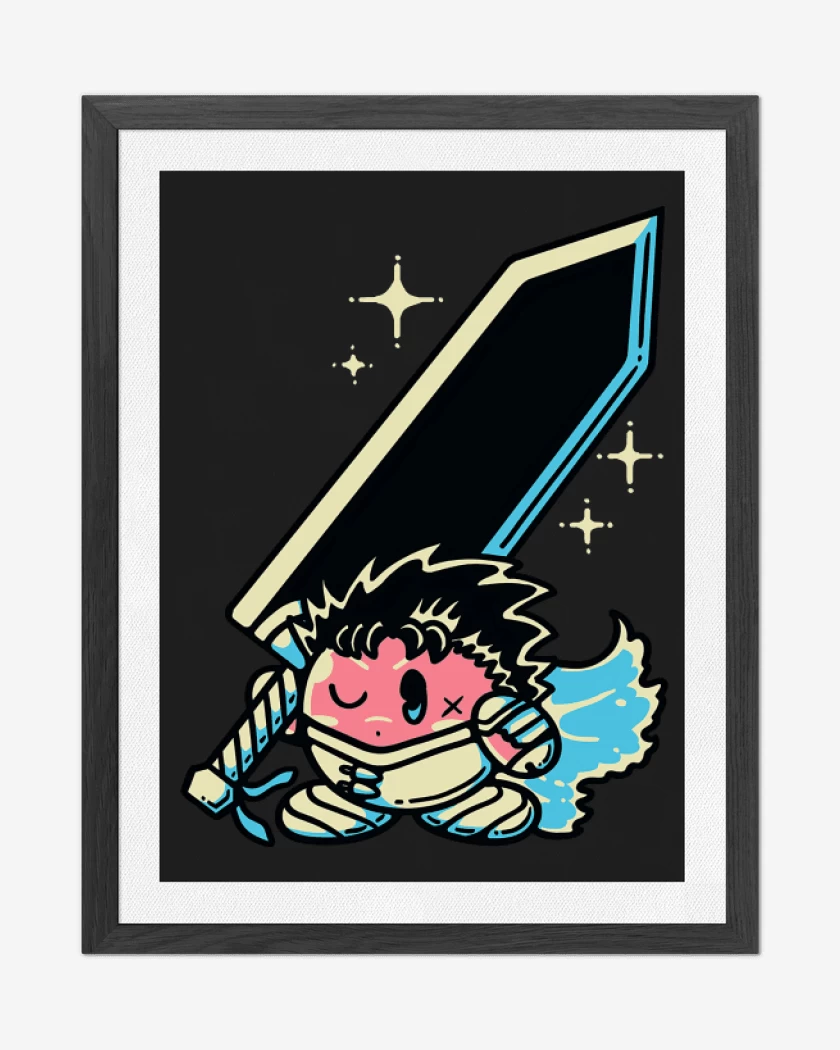 Cuadro decorativo Negro de BerserKirby