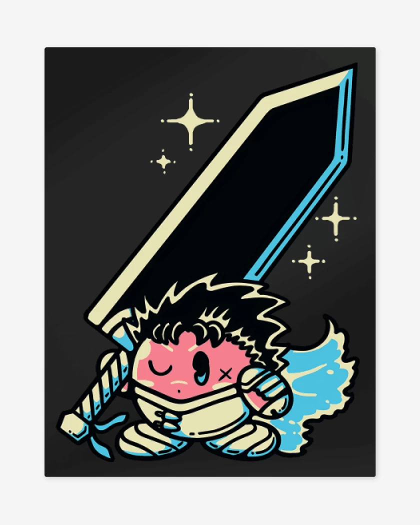 Print metalico Negro de BerserKirby