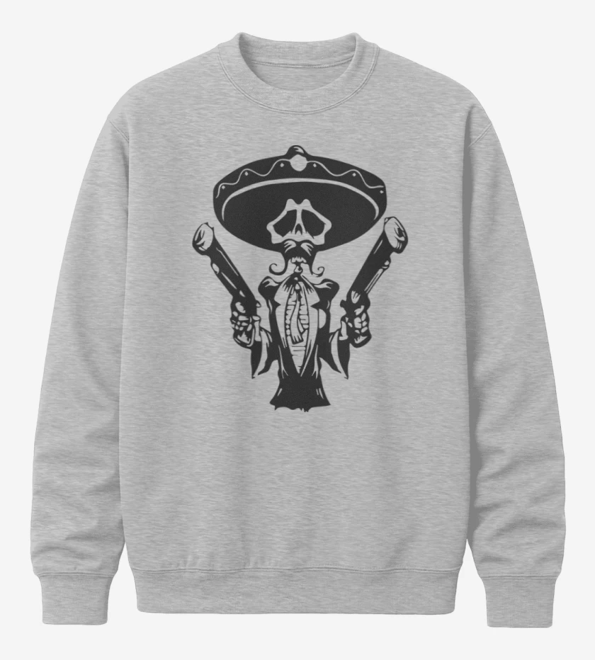 Poleron polo Gris Melange de Day of the dead