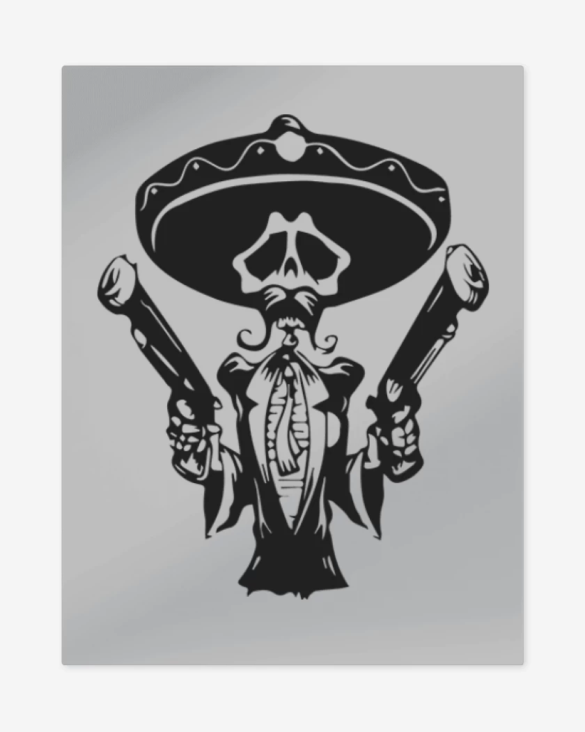 Print metalico Gris Melange de Day of the dead