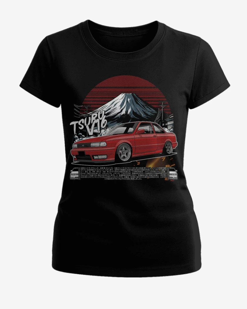 Polera de Mujer Negro de Tsuru v16