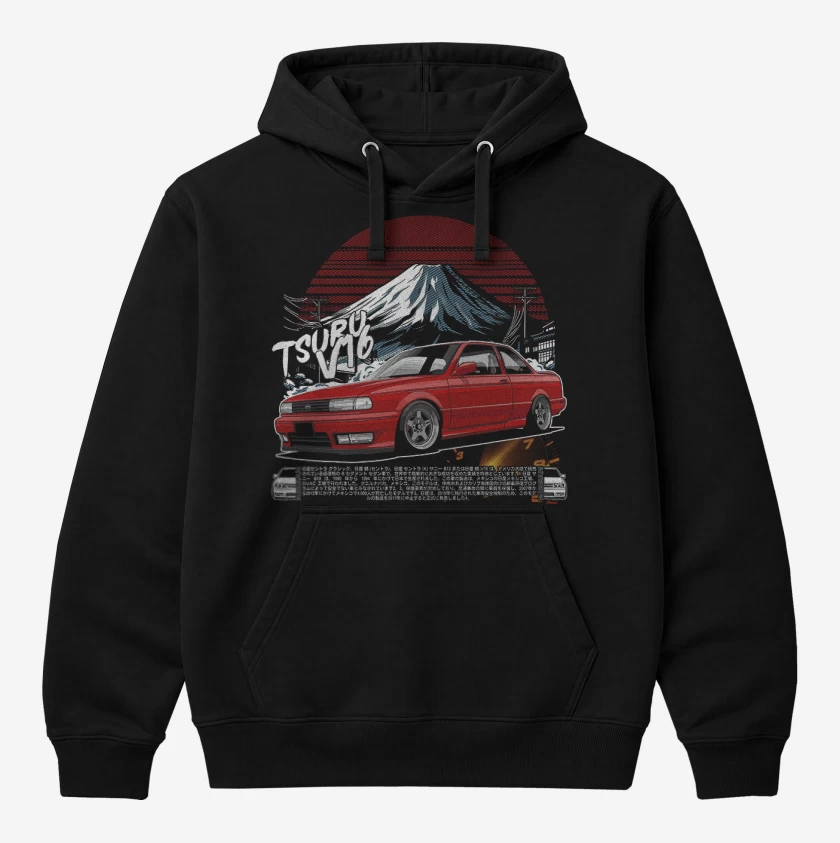 Polerón Canguro Negro de Tsuru v16