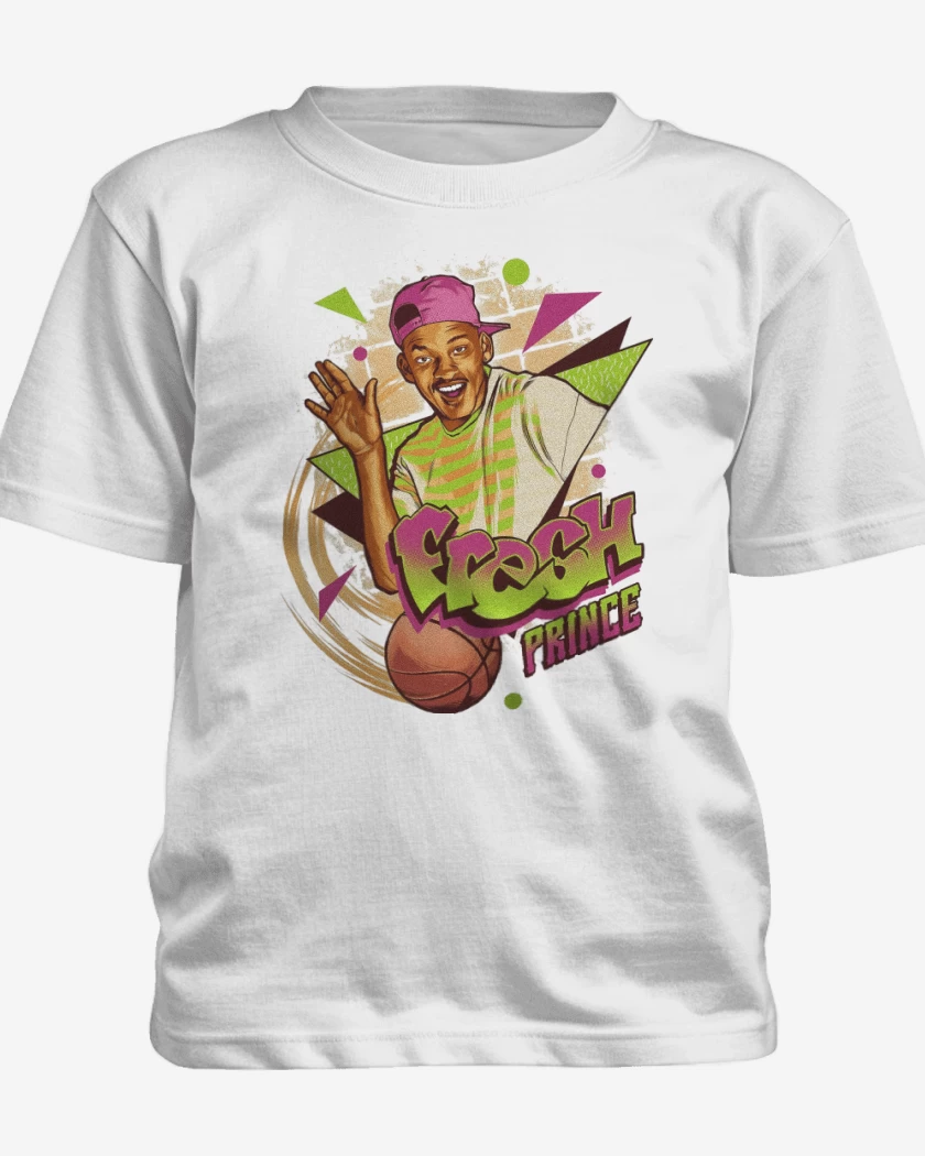 Polera de niño Blanco de Principe del Rap
