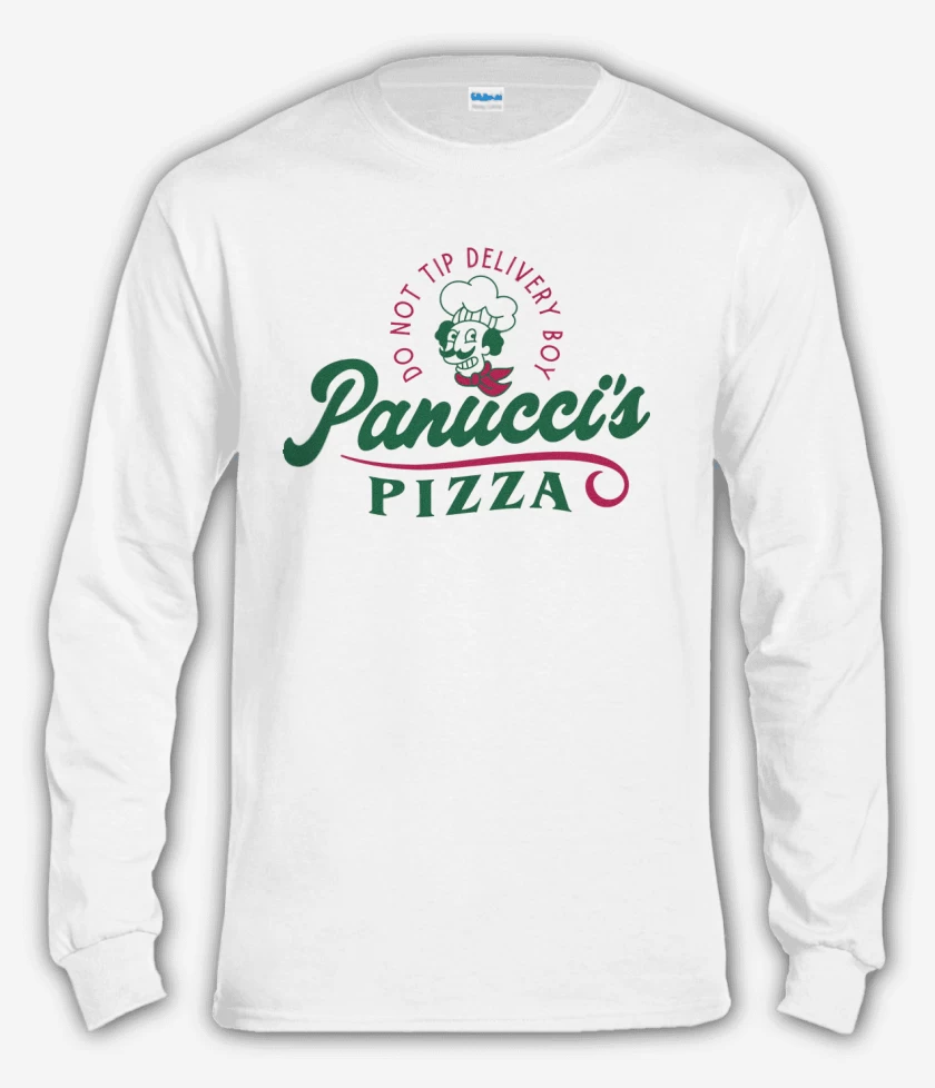 Polera manga larga Blanco de Panuccis Pizza