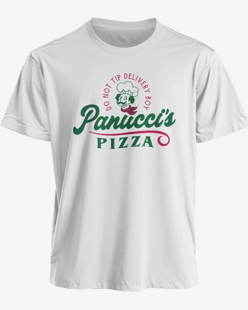 Polera premium Blanco de Panuccis Pizza