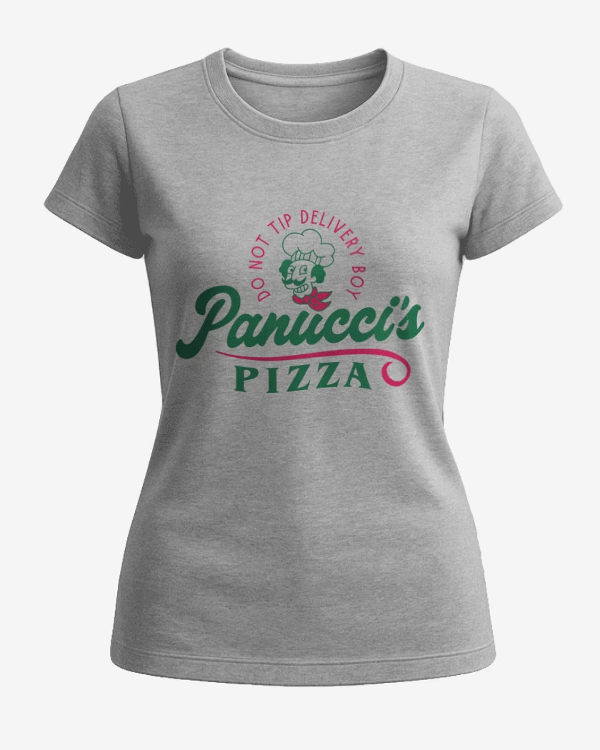 Polera de Mujer Gris Melange de Panuccis Pizza