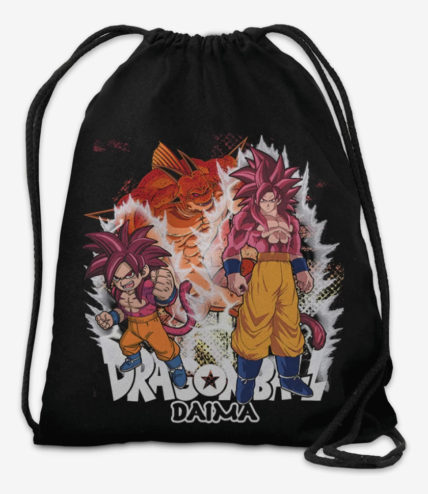 Mochila Negro de Goku Daima Ssj4
