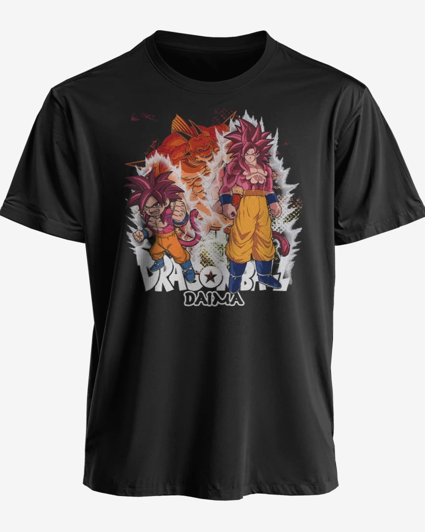 Polera premium Negro de Goku Daima Ssj4