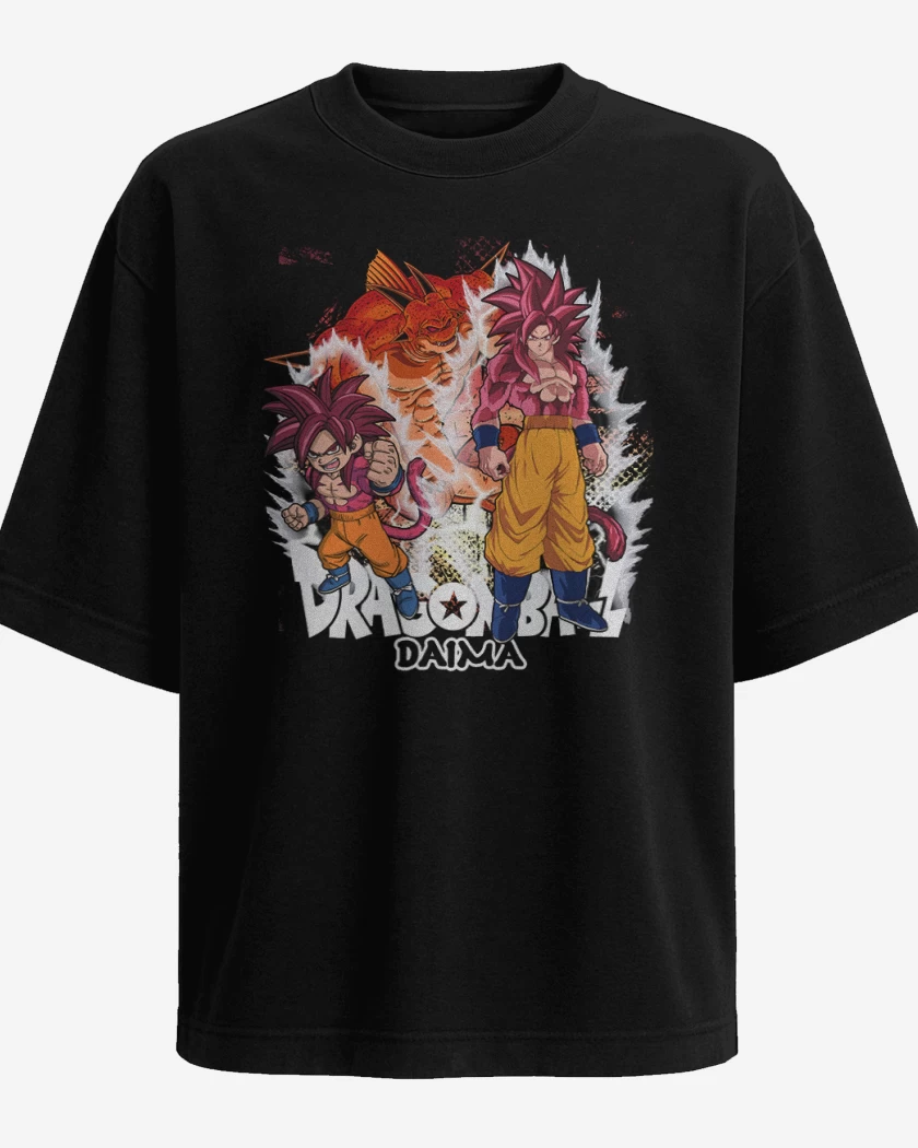 Polera Oversize Goku Daima Ssj4