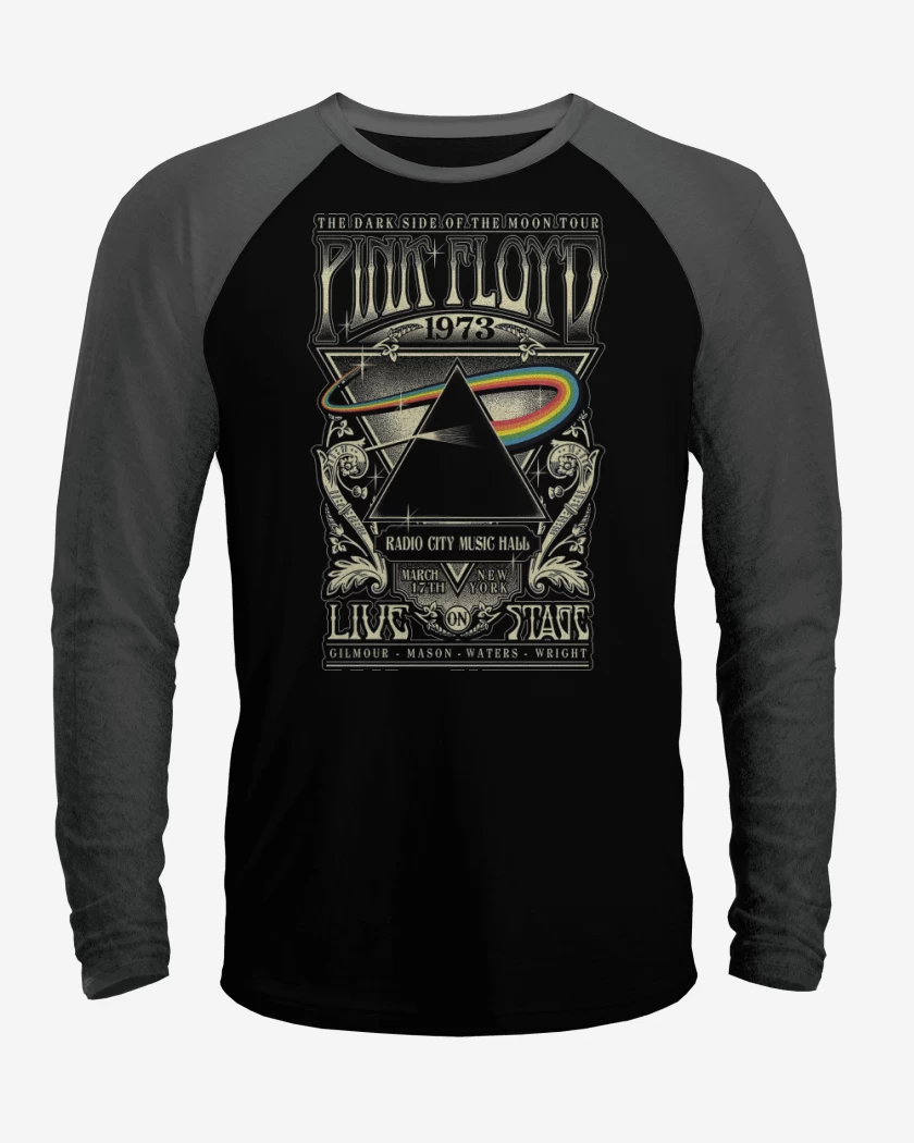 Polera Raglan Pink Floyd Dark Side 73